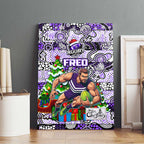 Freo Football Merry Christmas Canvas Wall Art Indigenous Australian Art