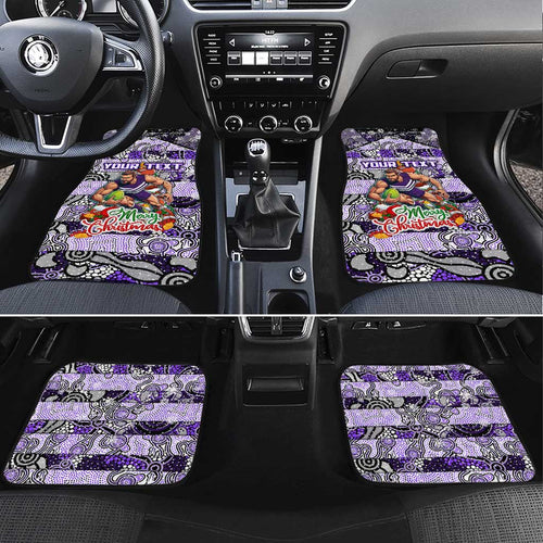 Freo Football Merry Christmas Car Mats Indigenous Australian Art