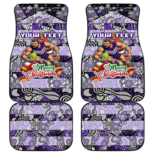 Freo Football Merry Christmas Car Mats Indigenous Australian Art