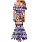 Custom Freo Rugby Merry Christmas Family Matching Mermaid Dress and Hawaiian Shirt Indigenous Australian Art