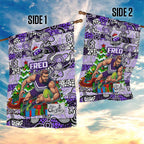 Freo Football Merry Christmas Garden Flag Indigenous Australian Art