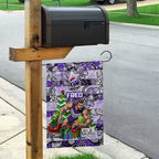 Freo Football Merry Christmas Garden Flag Indigenous Australian Art