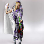 Freo Football Merry Christmas Hooded Blanket Indigenous Australian Art