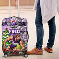 Freo Football Merry Christmas Luggage Cover Indigenous Australian Art