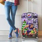 Freo Football Merry Christmas Luggage Cover Indigenous Australian Art