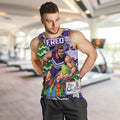 Custom Freo Rugby Merry Christmas Men Tank Top Indigenous Australian Art