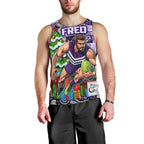 Custom Freo Rugby Merry Christmas Men Tank Top Indigenous Australian Art