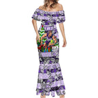 Custom Freo Rugby Merry Christmas Mermaid Dress Indigenous Australian Art