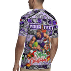 Custom Freo Rugby Merry Christmas Rugby Jersey Indigenous Australian Art