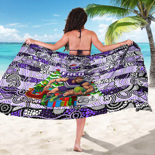 Freo Football Merry Christmas Sarong Indigenous Australian Art