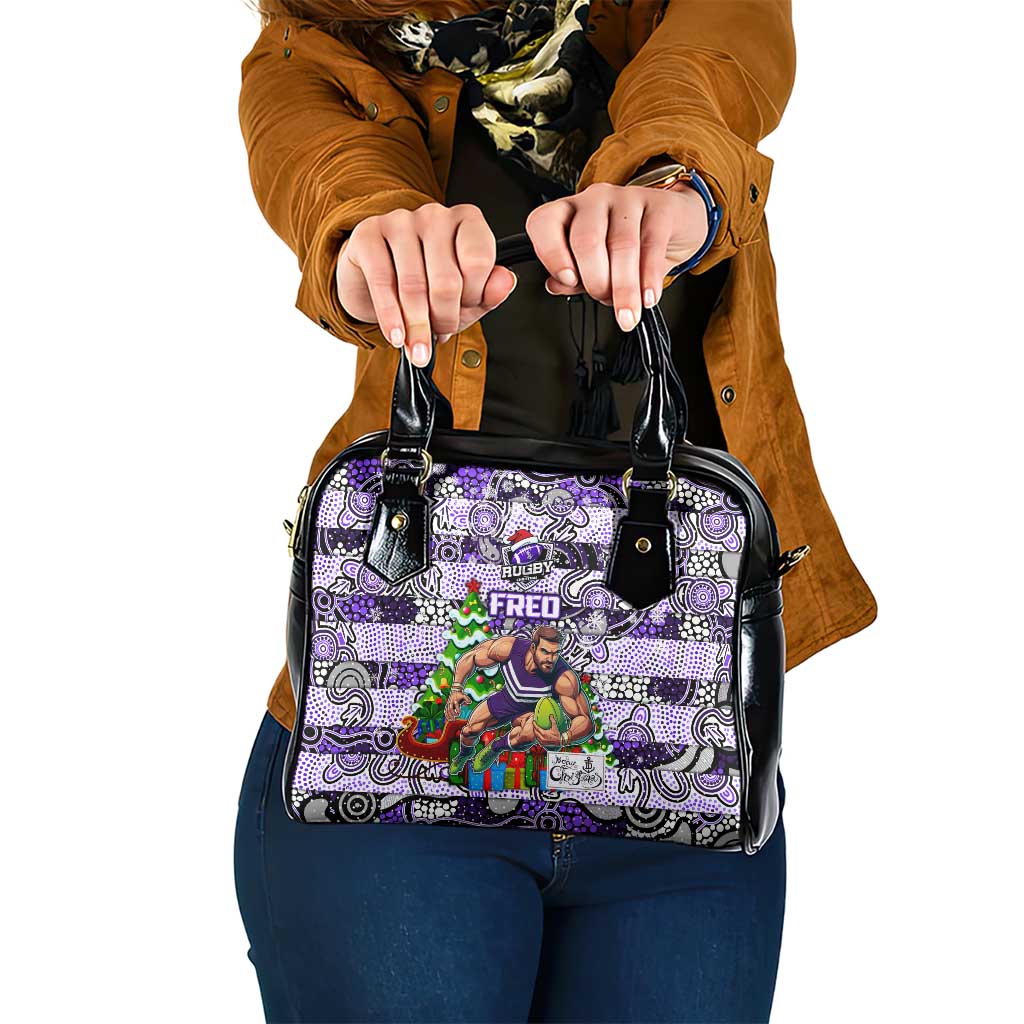 Freo Football Merry Christmas Shoulder Handbag Indigenous Australian Art