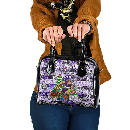 Freo Football Merry Christmas Shoulder Handbag Indigenous Australian Art