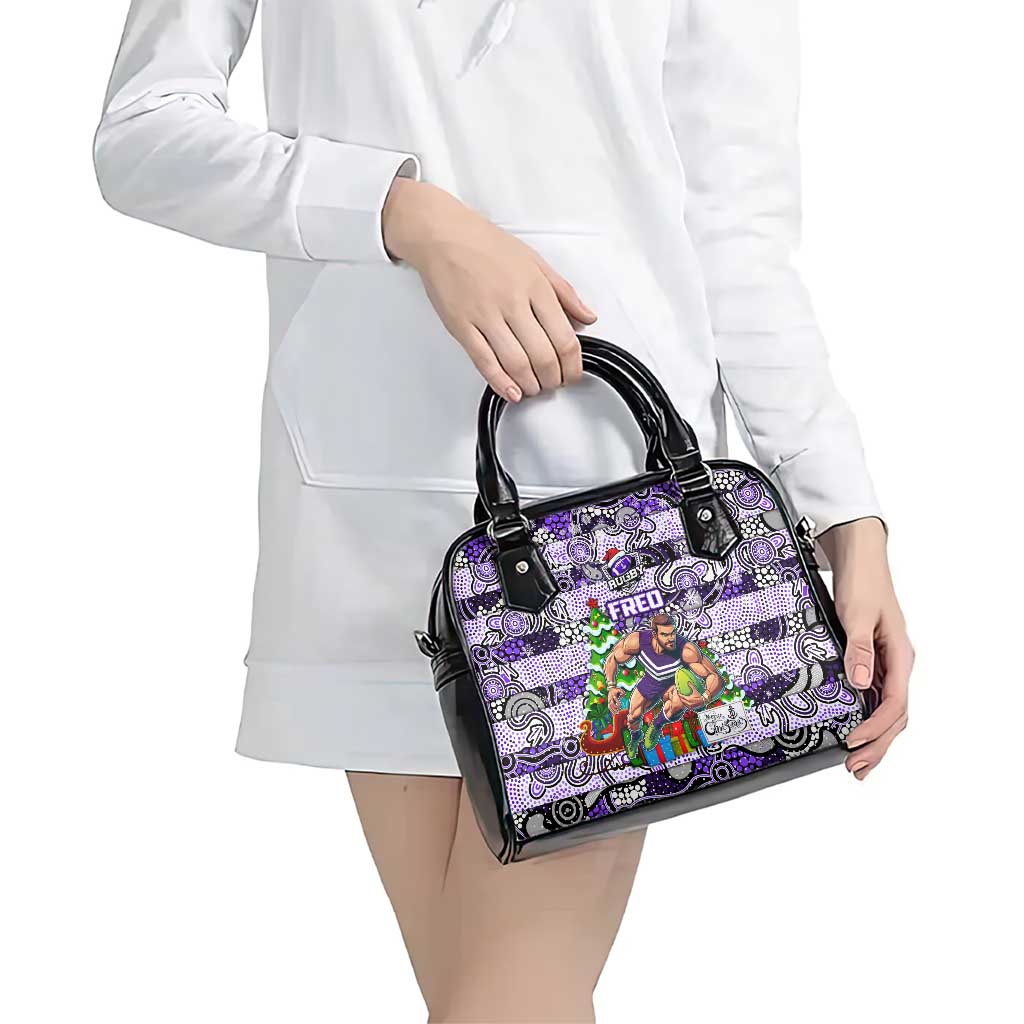 Freo Football Merry Christmas Shoulder Handbag Indigenous Australian Art