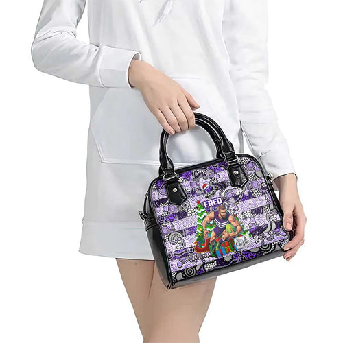 Freo Football Merry Christmas Shoulder Handbag Indigenous Australian Art