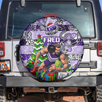Freo Football Merry Christmas Spare Tire Cover Indigenous Australian Art