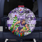 Freo Football Merry Christmas Spare Tire Cover Indigenous Australian Art