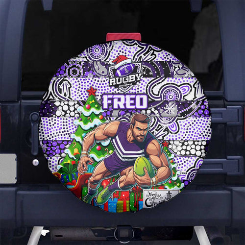 Freo Football Merry Christmas Spare Tire Cover Indigenous Australian Art