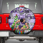 Freo Football Merry Christmas Spare Tire Cover Indigenous Australian Art