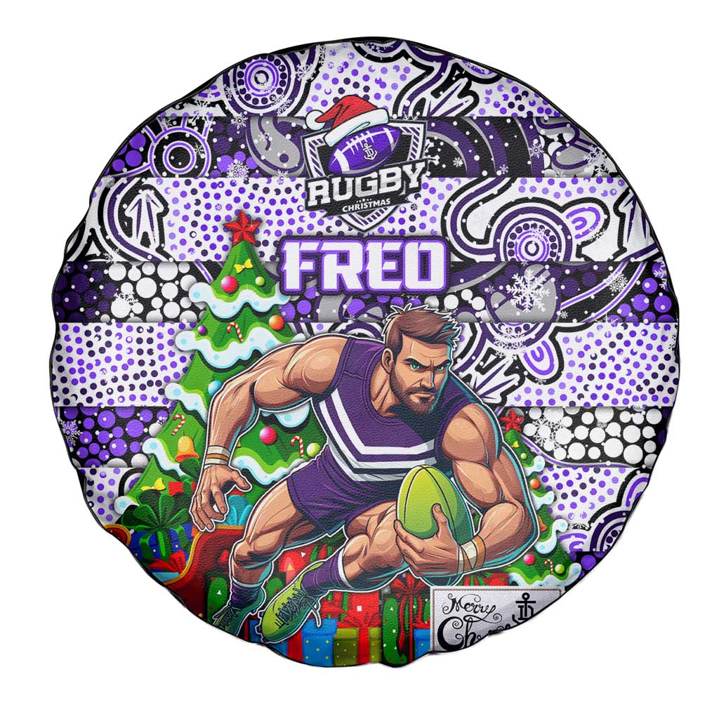 Freo Football Merry Christmas Spare Tire Cover Indigenous Australian Art
