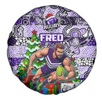 Freo Football Merry Christmas Spare Tire Cover Indigenous Australian Art
