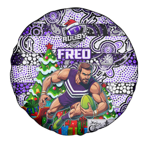 Freo Football Merry Christmas Spare Tire Cover Indigenous Australian Art