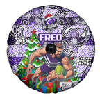 Freo Football Merry Christmas Spare Tire Cover Indigenous Australian Art
