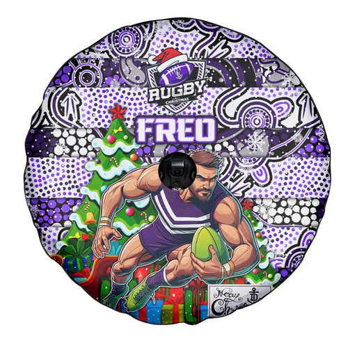 Freo Football Merry Christmas Spare Tire Cover Indigenous Australian Art