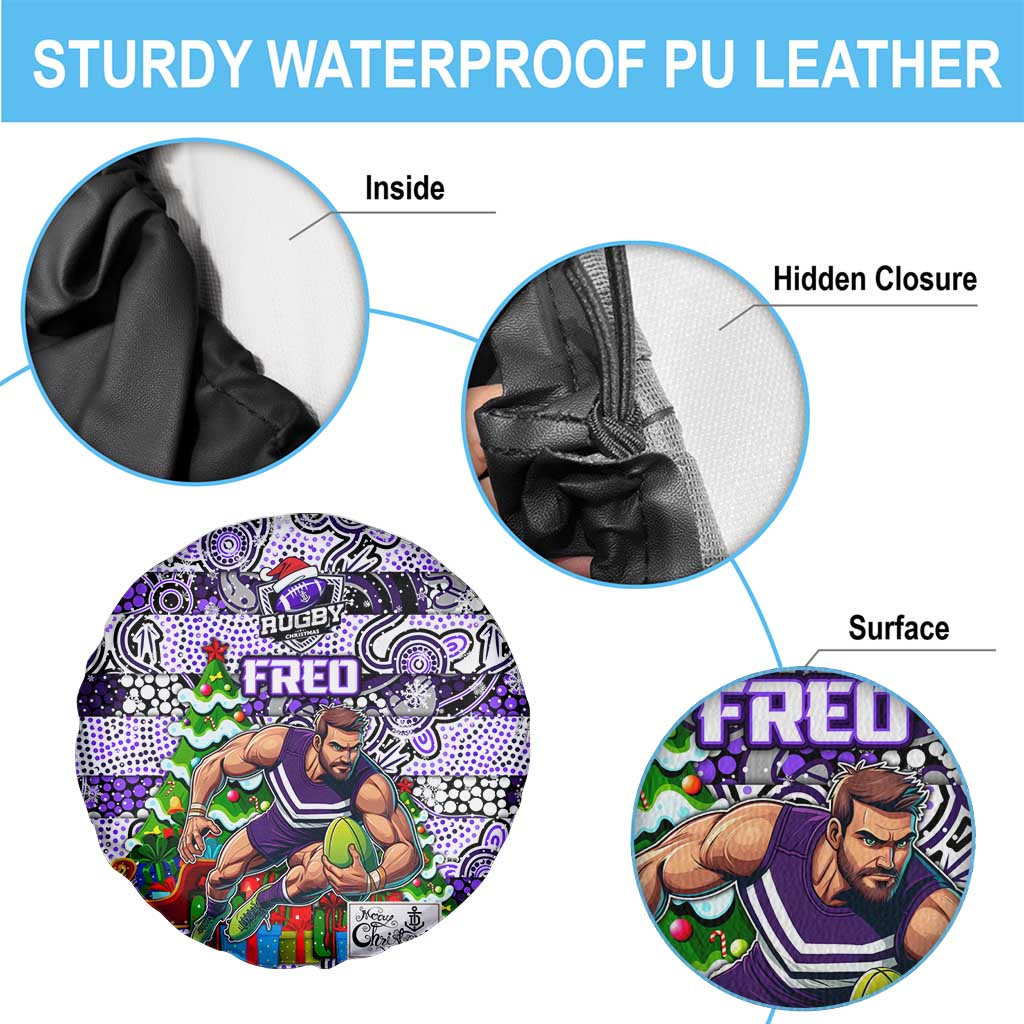 Freo Football Merry Christmas Spare Tire Cover Indigenous Australian Art