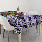 Freo Football Merry Christmas Tablecloth Indigenous Australian Art