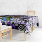 Freo Football Merry Christmas Tablecloth Indigenous Australian Art