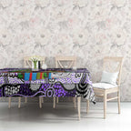 Freo Football Merry Christmas Tablecloth Indigenous Australian Art