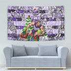 Freo Football Merry Christmas Tapestry Indigenous Australian Art