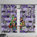 Freo Football Merry Christmas Window Curtain Indigenous Australian Art