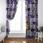 Freo Football Merry Christmas Window Curtain Indigenous Australian Art