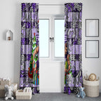 Freo Football Merry Christmas Window Curtain Indigenous Australian Art