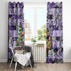 Freo Football Merry Christmas Window Curtain Indigenous Australian Art