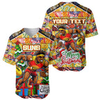 Custom Suns Rugby Merry Christmas Baseball Jersey Indigenous Australian Art