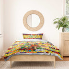 Suns Football Merry Christmas Bedding Set Indigenous Australian Art