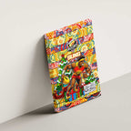 Suns Football Merry Christmas Canvas Wall Art Indigenous Australian Art