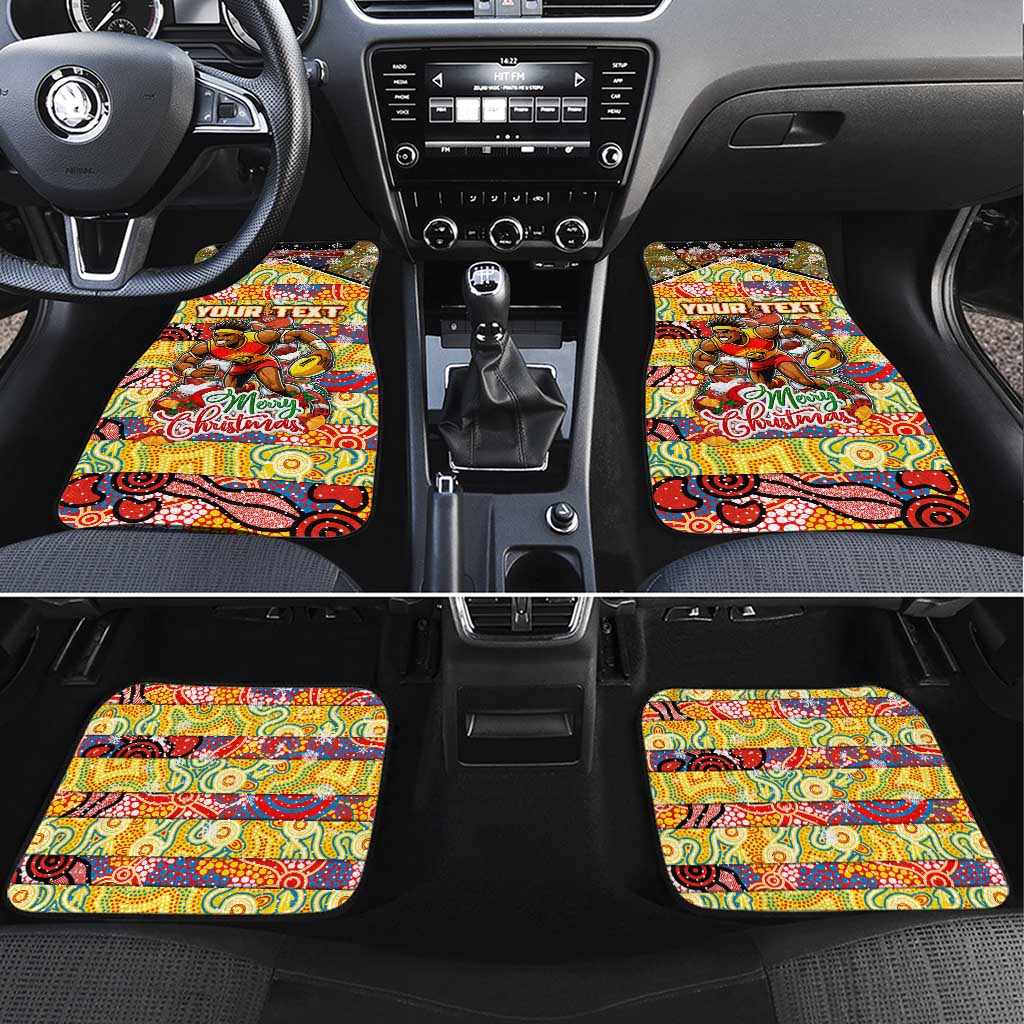 Suns Football Merry Christmas Car Mats Indigenous Australian Art