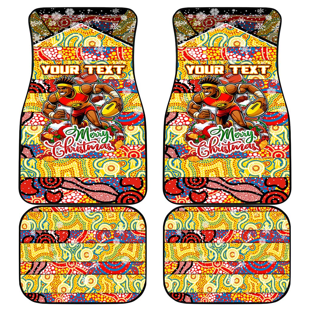 Suns Football Merry Christmas Car Mats Indigenous Australian Art