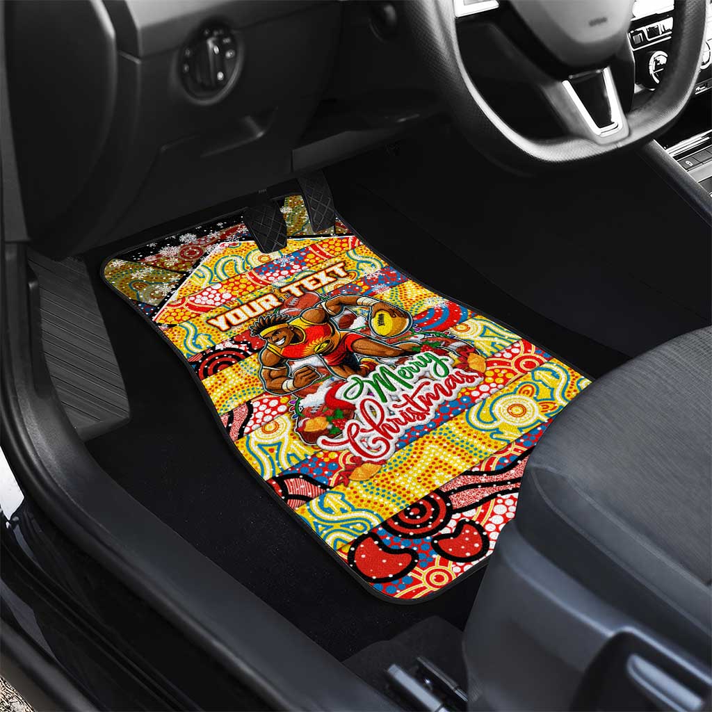 Suns Football Merry Christmas Car Mats Indigenous Australian Art