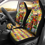 Suns Football Merry Christmas Car Seat Cover Indigenous Australian Art