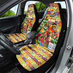 Suns Football Merry Christmas Car Seat Cover Indigenous Australian Art