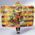 Suns Football Merry Christmas Hooded Blanket Indigenous Australian Art
