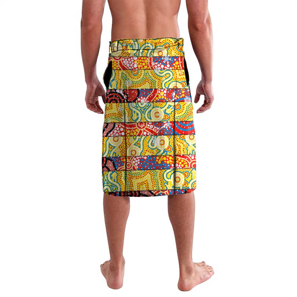 Custom Suns Rugby Merry Christmas Lavalava Indigenous Australian Art