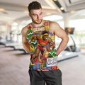 Custom Suns Rugby Merry Christmas Men Tank Top Indigenous Australian Art