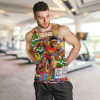 Custom Suns Rugby Merry Christmas Men Tank Top Indigenous Australian Art