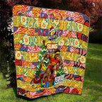 Suns Football Merry Christmas Quilt Indigenous Australian Art
