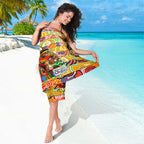 Suns Football Merry Christmas Sarong Indigenous Australian Art